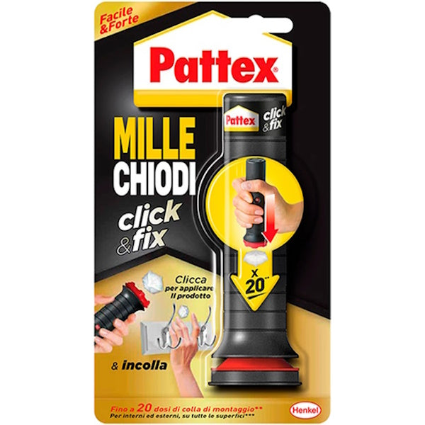 HENKEL PATTEX MILLECHIODI CLICK & FIX TUBO GR 30 BIANCO