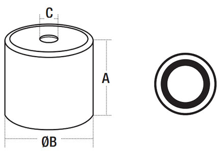 LTF MAGNETE IN ALNICO TONDO