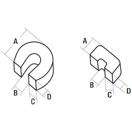 LTF MAGNETE IN ALNICO FERRO DI CAVALLO