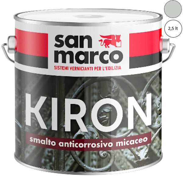 SAN MARCO KIRON SMALTO MICACEO GRANA FINE GRIGIO CHIARO LT2,5