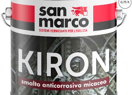 SAN MARCO KIRON SMALTO MICACEO GRANA GROSSA VERDE ZINCO LT0,75