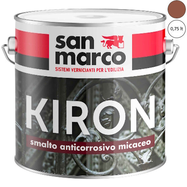 SAN MARCO KIRON SMALTO MICACEO GRANA GROSSA RUGGINE LT0,75