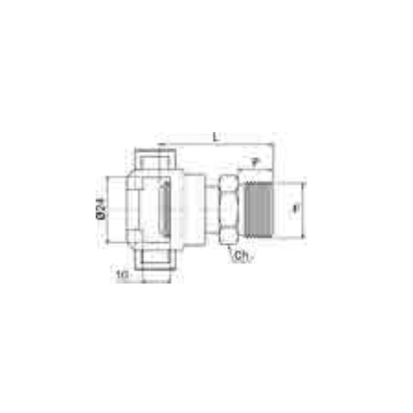 ANI ART. 27/A RACCORDO GIGANTE MASCHIO CON DADO FRESATO