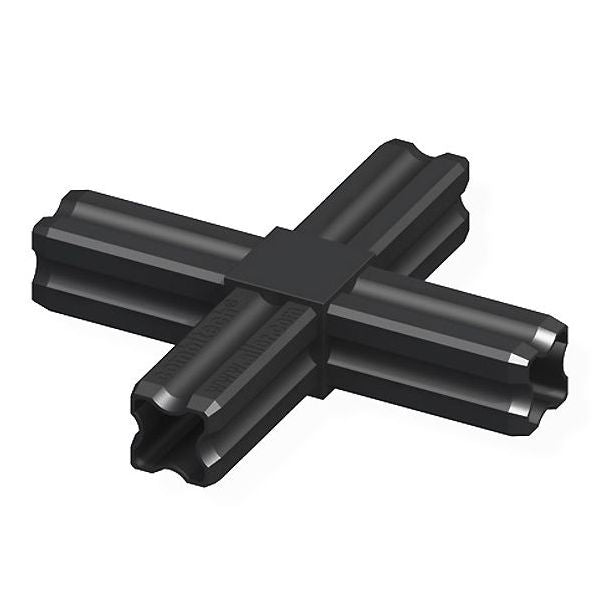 ALFER GIUNTURA A CROCE A 4 PERNI NERA MM23,5