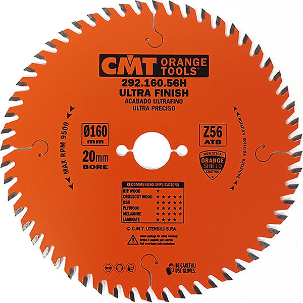 CMT LAMA PER LEGNO TAGLIO DI SUPER PRECISIONE D.MM160X2,2X20 Z 56