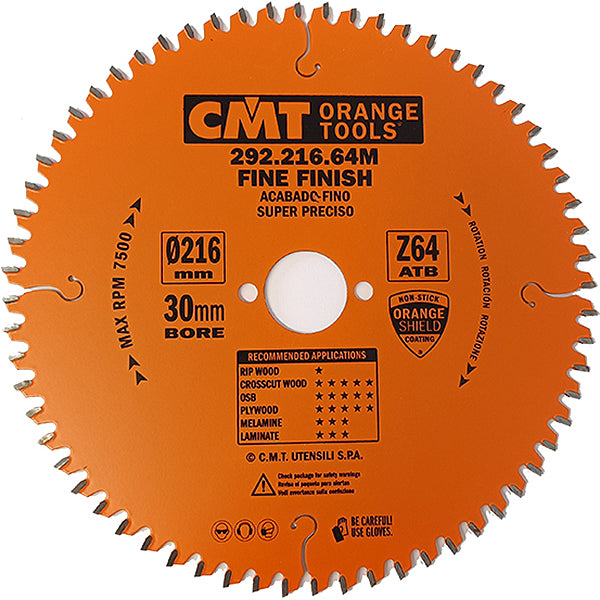 CMT LAMA PER LEGNO TAGLIO DI PRECISIONE D.MM216X2,8X30 Z 64