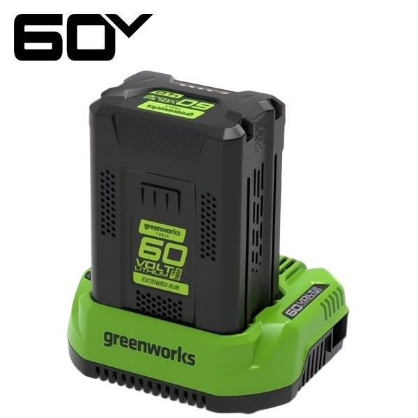 GREENWORKS STARTER KIT CARICABATTERIE + BATTERIA GSK60B4 60V 4AH