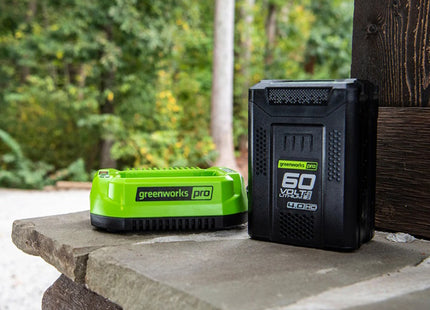 GREENWORKS STARTER KIT CARICABATTERIE + BATTERIA GSK60B4 60V 4AH