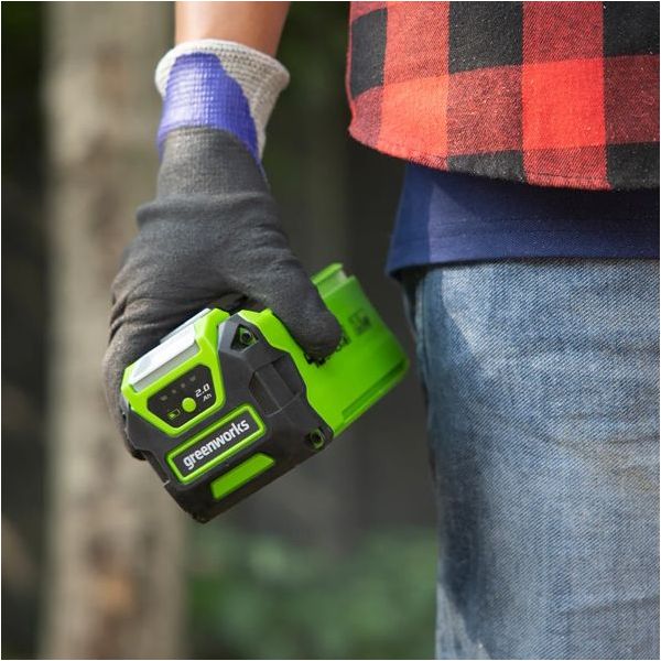 GREENWORKS STARTER KIT CARICABATTERIE + BATTERIA GSK40B2 40V 2AH