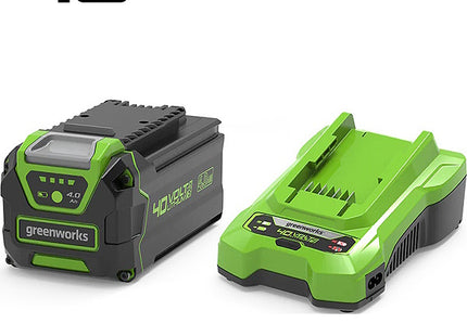 GREENWORKS STARTER KIT CARICABATTERIE + BATTERIA GSK40B4 40V 4AH