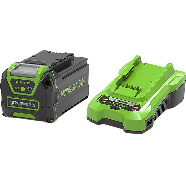 GREENWORKS STARTER KIT CARICABATTERIE + BATTERIA GSK40B4 40V 4AH