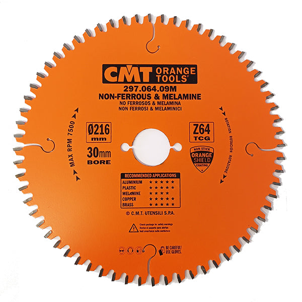 CMT LAMA PER MATERIALI NON FERROSI E MELAMINICI D.MM216X2,8X30 Z 64