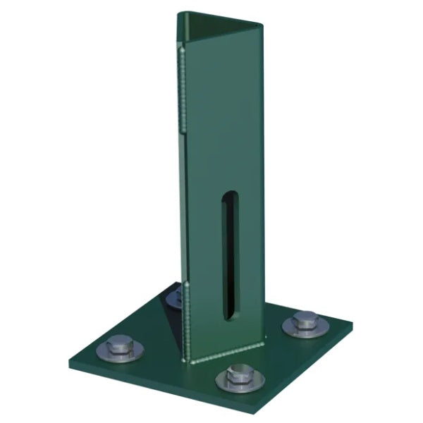 FERRO BULLONI SUPPORTO PLASTIFICATO VERDE PER PALETTI A T MM30X30