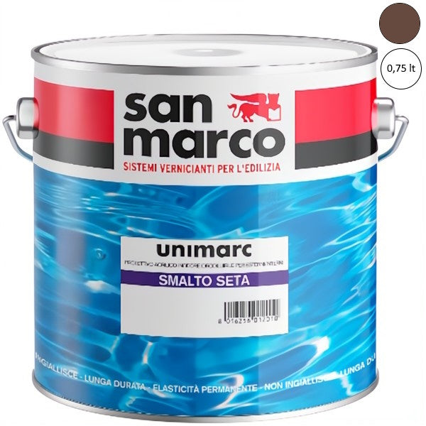 SAN MARCO UNIMARC SMALTO SETA MARRONE LT 0,75