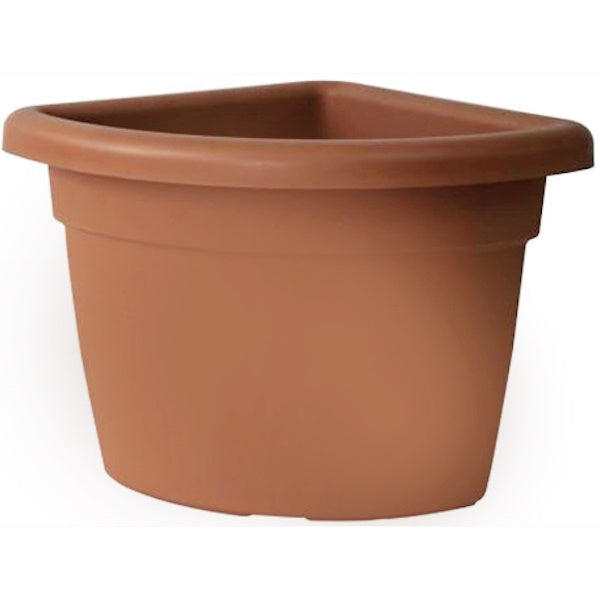 MARCHIORO VASO AD ANGOLO ICA 45 COLORE TERRACOTTA CM45X45X40H