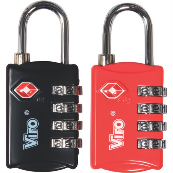 VIRO LUCCHETTO SERIE 424 TSA CON 4 COMBINAZIONI MM28