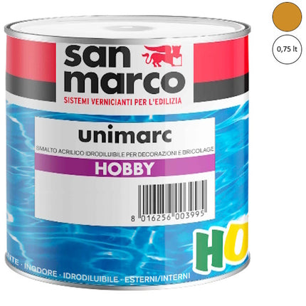 SAN MARCO UNIMARC HOBBY SMALTO ACRILICO ORO LT 0,75