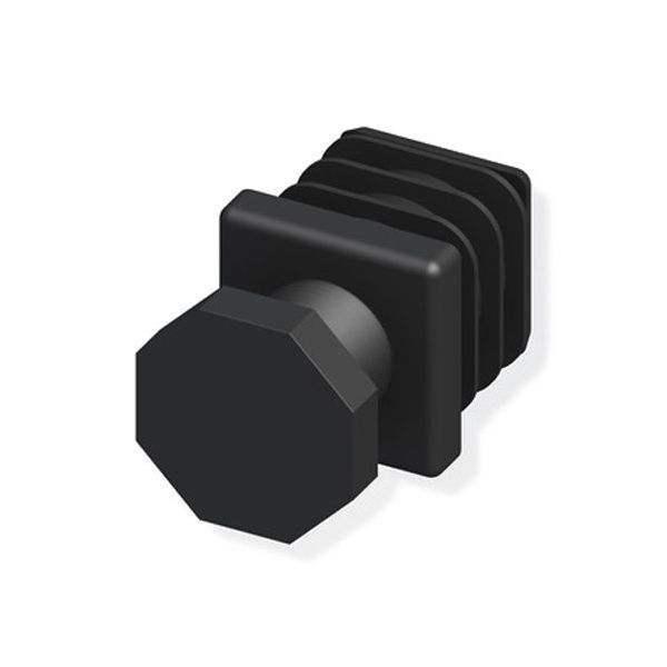 ALFER PIEDINO REGOLABILE IN PLASTICA NERA MM23,5 2PZ