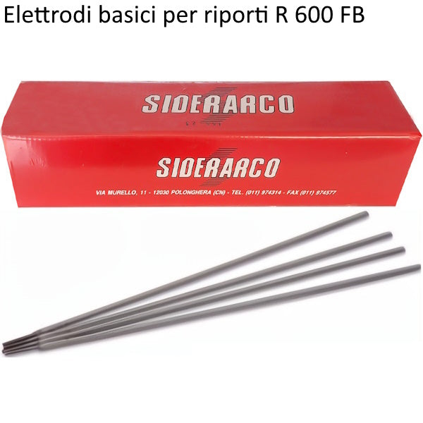 SIDERARCO ELETTRODI BASICI PER RIPORTI R600FB D.MM2,5X300 CONF.PZ225