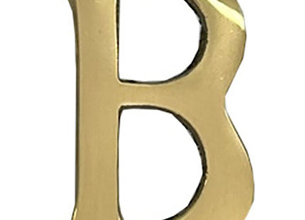 COTTALI LETTERA CIVICA IN OTTONE LUCIDO CON PIOLI "B" DA MM50