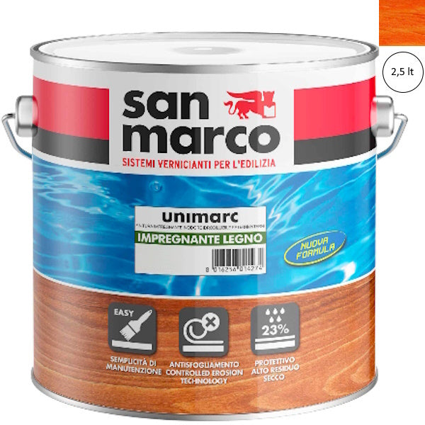 SAN MARCO UNIMARC IMPREGNANTE LEGNO CILIEGIO LT 2,5