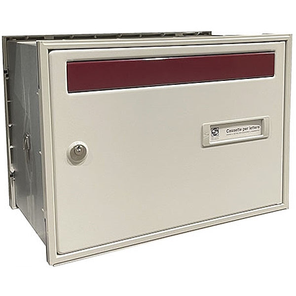 SILMEC CASSETTA POSTALE MOD. OPEN-AIR400 SC5/D COLORE BIANCO/ROSSO
