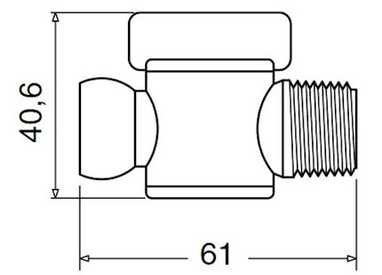 LOC-LINE ATTACCO 1/2" REGOLATORI DI FLUSSO DA 1/2"M NPT CONF.PZ2
