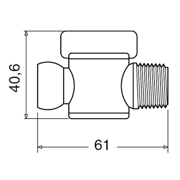 LOC-LINE ATTACCO 1/2" REGOLATORI DI FLUSSO DA 1/2"M NPT CONF.PZ2