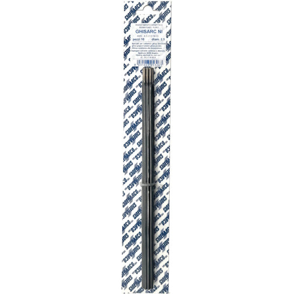 SIDERARCO ELETTRODI BLISTER GHISARC-NI PER GHISA D.MM2,5X300 PZ10