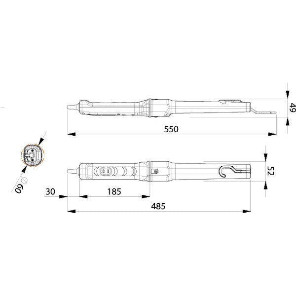 ZECA LAMPADA PORTATILE 30 LED 110-240V CON CAVO DA MT10