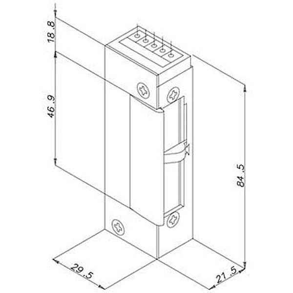 OPERA INCONTRO ELETTRICO PER SERRATURE DA INFILARE 12V