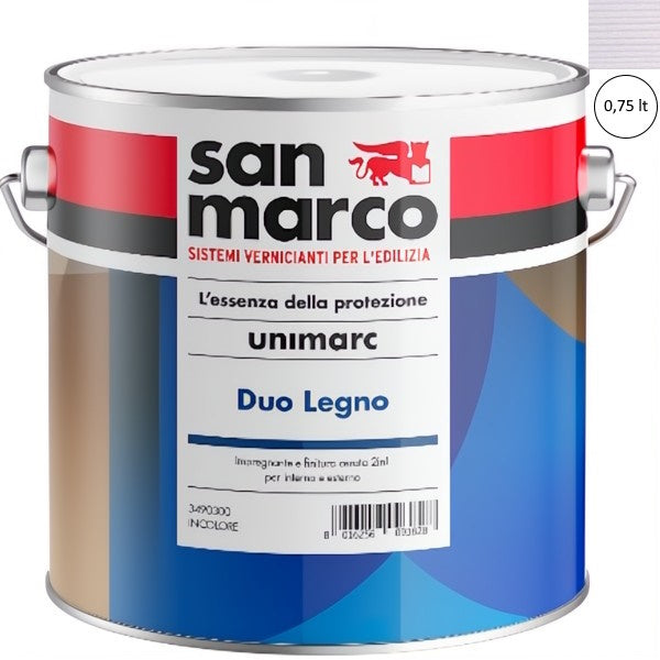 SAN MARCO UNIMARC DUO IMPREGNANTE E FINITURA CERATA ALL'ACQUA PER LEGNO