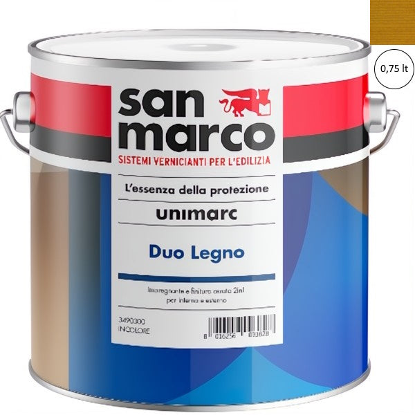 SAN MARCO UNIMARC DUO IMPREGNANTE/FINITURA LEGNO FRASSINO LT 0,75
