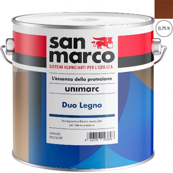 SAN MARCO UNIMARC DUO IMPREGNANTE/FINITURA LEGNO TEAK LT 0,75
