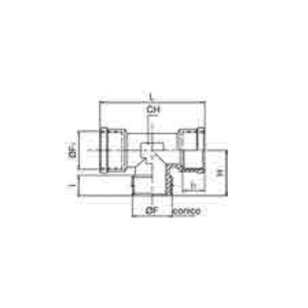 ANI ART. 34/F RACCORDO A T FILETTATO FEMMINA FEMMINA MASCHIO