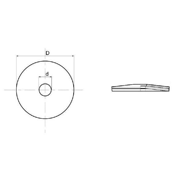 FRIULSIDER RONDELLE IN INOX A2 CON GUARNIZIONE D.MM16X5,2 CONF.PZ.100