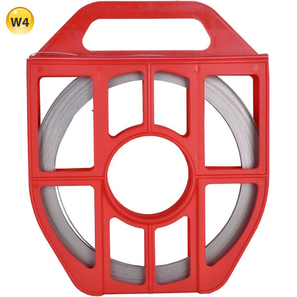 NASTRO A BANDA PERFORATA IN INOX AISI 304 DA MT25X13MM