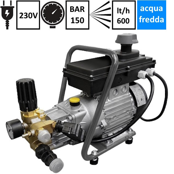 LAVOR IDROPULITRICE COMPATTA AD ACQUA FREDDA LITE 1510 XP 150 BAR 230V