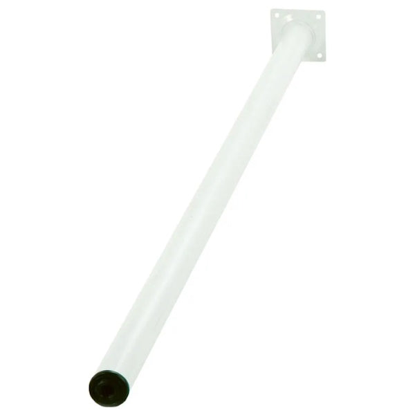 PIRCHER GAMBA PER TAVOLO TONDA IN METALLO BIANCO D.MM30X800