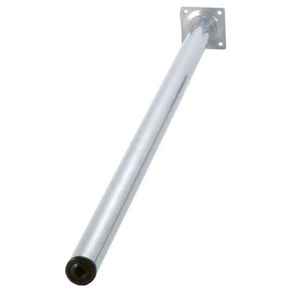 PIRCHER GAMBA PER TAVOLO TONDA IN METALLO ARGENTO D.MM30X700