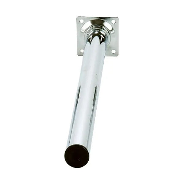 PIRCHER PIEDE TONDO IN METALLO COLORE CROMATO LUCIDO D.MM30X100