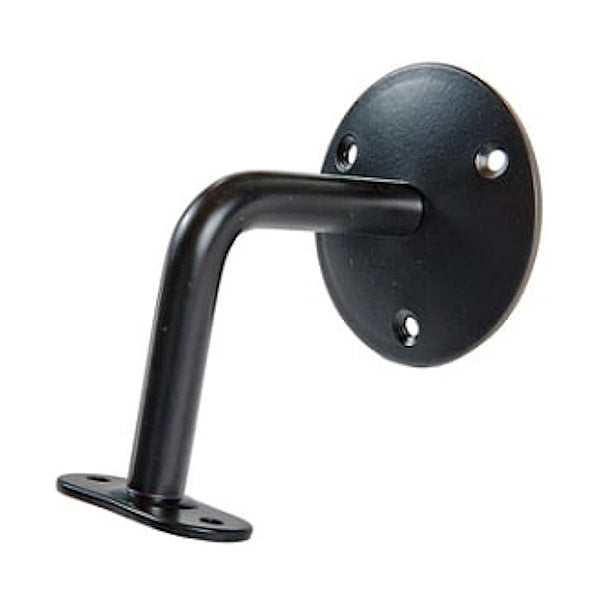 PIRCHER SUPPORTO PER CORRIMANO PIATTO 3 FORI NERO MM72X72