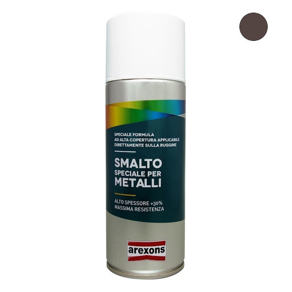 AREXONS SMALTO SPECIALE METALLI MARRONE BRILLANTE RAL8017 SPRAY ML400