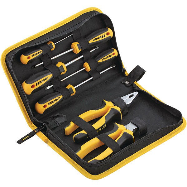 FF GROUP TASCA PORTAUTENSILI COMPLETA CON 7 UTENSILI*