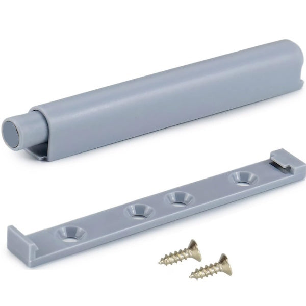 METAL STYLE PREMI/APRI CON PARACOLPO IN PLASTICA GRIGIO MM120X75