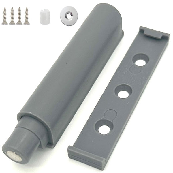 METAL STYLE PREMI/APRI MAXI CON MAGNETE IN PLASTICA ANTRACITE D.MM 12