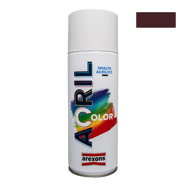 AREXONS ACRILCOLOR SMALTO ACRILICO MARRONE SCURO RAL 8017 SPRAY ML400
