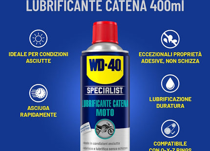 WD-40 SPECIALIST MOTO LUBRIFICANTE CATENA SPRAY ML400
