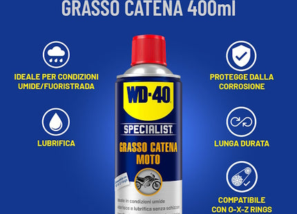WD-40 SPECIALIST MOTO GRASSO CATENA SPRAY ML400