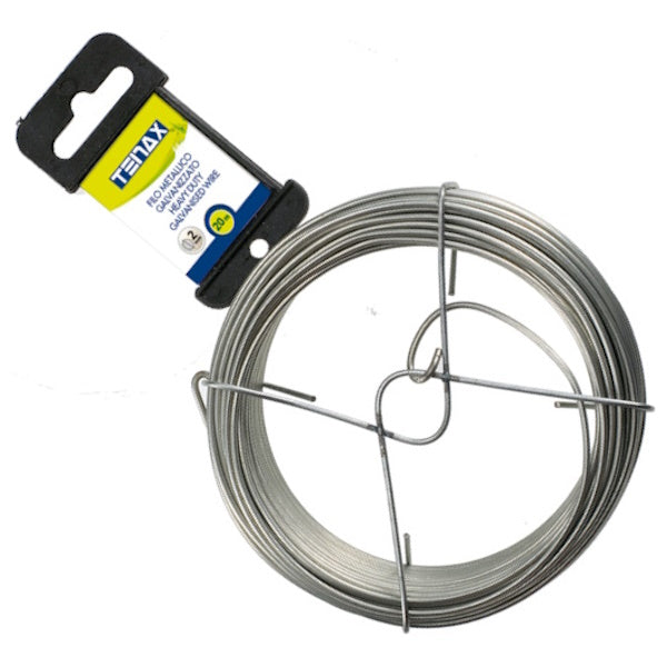 TENAX FILO METALLICO GALVANIZZATO PESANTE D.MM 2 CONF.DA MT20